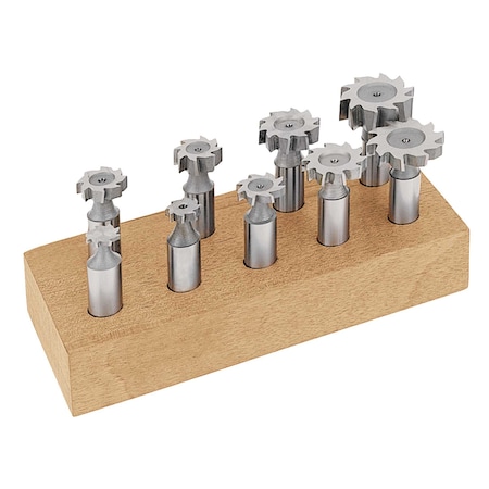 Stm 8 Pc Straight Tooth Woodruff Keyseat Cutter Set 125276